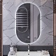 Opadiris Мебель для ванной Ибица 90 с овальным зеркалом подвесная белая/хром – фотография-27
